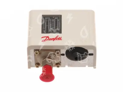 presostat DANFOSS nízkotlaký, KP1, -0,2 - 7,5 , auto, diference 0,7 - 4 , SPDT, šroub. 1/4